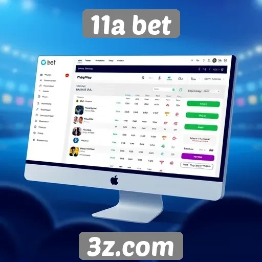 Interface do usuário na plataforma 11a bet